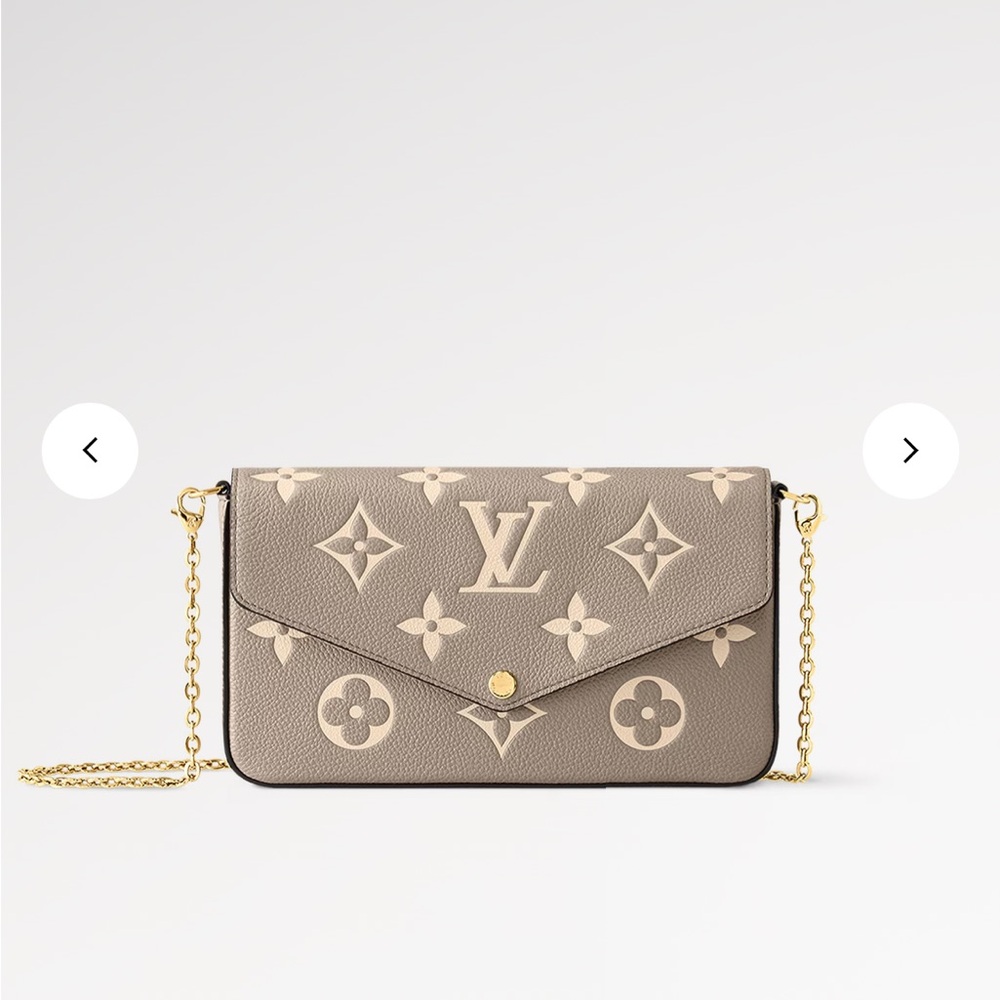Louis Vuitton Dove  Monogram Pachette Felicie Cross Body
